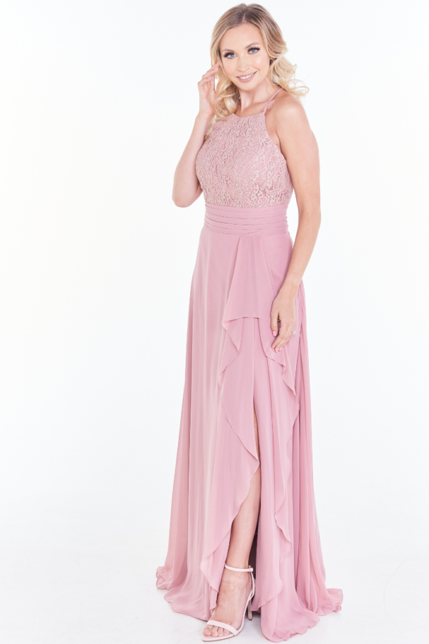 PINK BRIDESMAID DRESS